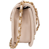 Chanel Quilted Lambskin Small Single Flap Crossbody Handbag