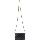 Chanel Quilted Caviar Leather Wallet On Chain Crossbody Bag