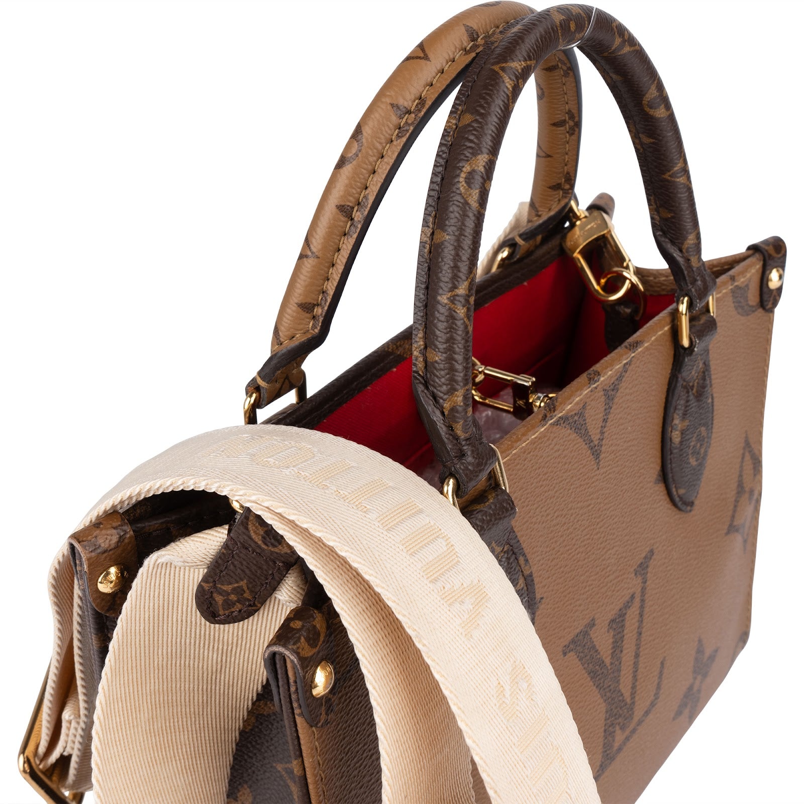 Louis Vuitton Monogram Reverse Canvas OnTheGo PM Handbag - vintageandkickz
