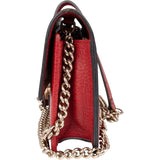Gucci Grained Leather Interlocking GG Wallet On Chain Crossbody Bag