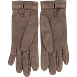 Hermès Brown Leather Horsebit Women Gloves xx maße - vintageandkickz