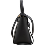 Celine Black Leather Grained Calfskin Belt Handbag