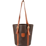 Celine Macadam Monogram Canvas Bucket Shoulder Bag