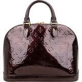 Louis Vuitton Monogram Vernis Amarante Alma PM Handbag