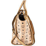 MCM Monogram Visetos Striped Shopper Handbag