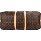 Louis Vuitton Monogram Canvas Keepall 55 Bandoulière Travel Bag