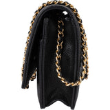 Chanel Quilted Caviar Leather CC Wallet On Chain Crossbody Bag