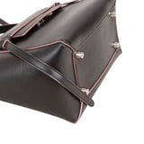 Céline Black Boxcalf Leather Pink Edges Belt Handbag