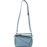 Loewe Blue Calfskin Puzzle Small Handbag