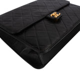 Chanel Quilted Lambskin 24K Single Flap Shoulder Bag