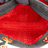 Christian Dior Quilted Nylon Medium Lady Dior Handbag