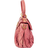 Miu Miu Matelassé Vitello Lux Leather Small Coffer Handbag