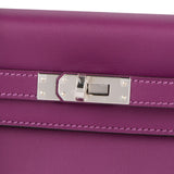 Hermès Swift Anemone Kelly Palladium 25 Sellier Handbag