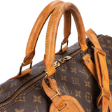 Louis Vuitton Monogram Canvas Keepall 50 Bandoulière Travel Bag