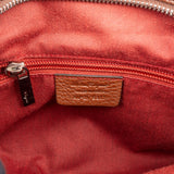 Salvatore Ferragamo Pebbled Leather Marella Satchel Shoulder Bag