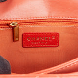 Chanel Quilted Lambskin Bicolor Diana Single Flap Crossbody Bag