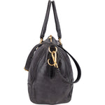 Prada Black Vitello Leather City Handbag - vintageandkickz