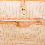 Louis Vuitton Monogram Damier Azur Canvas Neverfull MM Shoulder Bag