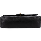 Chanel Quilted Lambskin 24K Gold Small Double Flap Shoulder Bag