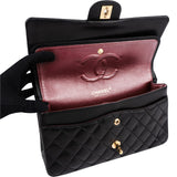 Chanel Quilted Lambskin CC Medium Double Flap Shoulder Bag
