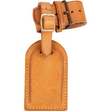 [🔄️B21 / F45] Louis Vuitton Vachetta Leather Luggage Tag - vintageandkickz