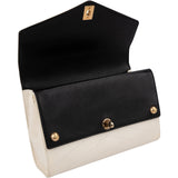 Chanel Stitching Chevron Leather Double Flap Crossbody Bag
