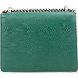 Gucci Grained Green Leather Dionysus Crystal Small Crossbody Bag