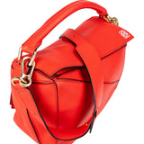 Loewe Red Grained Calfskin Puzzle Handbag