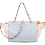 Valentino Garavani Pastell Tricolor Leather Rockstud Trapeze Shoulder Bag