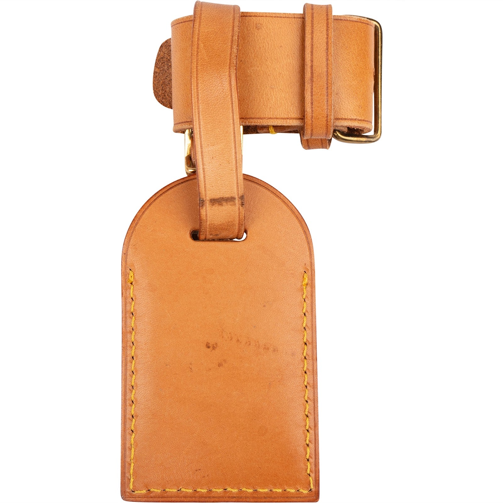 [🔄️B21 / F35] Louis Vuitton Vachetta Leather Luggage Tag - vintageandkickz