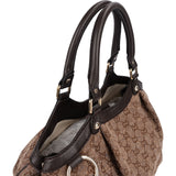 Gucci Monogram GG Cotton Sukey Hobo Handbag
