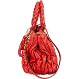 Miu Miu Quilted Leather Coffer Handbag