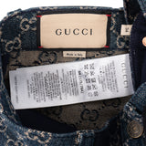 Gucci Blue Monogram GG Denim Leather Pocket Jeans Pants (IT34)