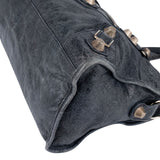 Balenciaga Blue Leather City Handbag