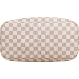 Louis Vuitton Monogram Damier Azur Canvas Neverfull MM Shoulder Bag