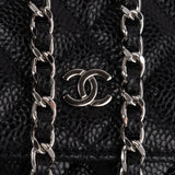 Chanel Quilted Caviar Leather Wallet On Chain Crossbody Bag