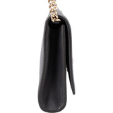 Salvatore Ferragamo Pebbled Leather Gancini Wallet On Chain Crossbody Bag