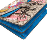 Gucci Monogram GG Supreme Canvas Embroidered Space and Cat làveugle par amour Dionysus Shoulder Bag