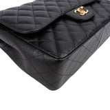 Chanel Quilted Caviar Leather Double Flap Crossbody Bag
