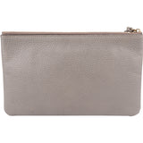 Gucci Grey Leather Bamboo Tassel Clutch