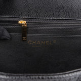 Chanel Quilted Caviar Leather Jumbo Single Flap Crossbody Bag