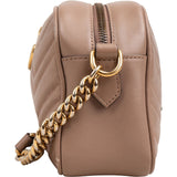 Gucci Chevron Matelassé Leather GG Marmont Camera Crossbody Bag