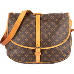 Louis Vuitton Monogram Canvas Saumur 35 Crossbody Bag - vintageandkickz