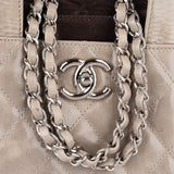 Chanel Glazed Quilted Lambskin Portobello Tote Shoulder Handbag