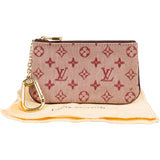 Louis Vuitton Monogram Mini Lin Key Pouch Wallet