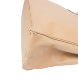 Prada Beige Saffiano Leather Double Zip Galleria Handbag