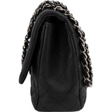 Chanel Quilted Lambskin Jumbo Single Flap Crossbody Bag