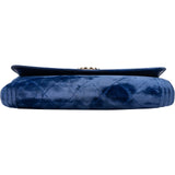 Chanel Quilted Velvet Boy Wallet On Chain Crossbody Bag