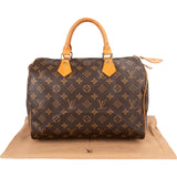 Louis Vuitton Monogram Canvas Speedy 30 Handbag