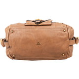 Chloé Brown Leather Paddington Pocket Satchel Studded Shoulder Bag